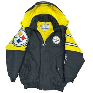 Pro Line NFL Pittsburgh Steelers Black and Yellow Jacket YL 14/16
